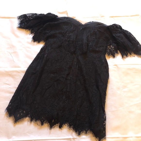 Lovers + Friends Lush Lace Dress Black Size Small - Picture 5 of 7